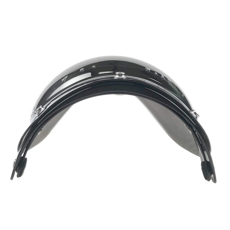 WANCAR Retro Motorcycle Bubble Visor Wind Shield Lens Universal For Standard 3-Snap Open Face Helmets(Mirrored) - Image 4